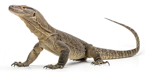 Obraz premium Front View of a Monitor Lizard: A Unique Pet