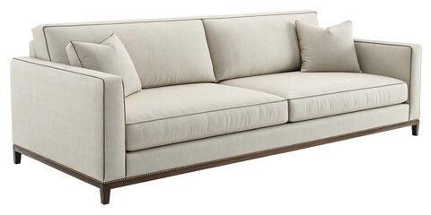Front View of a Modern Sofa: Stylish Comfort