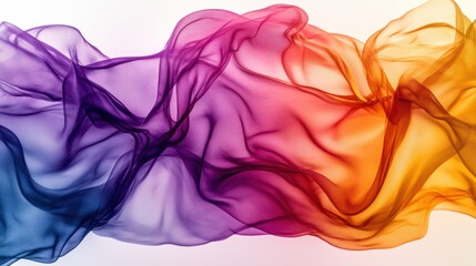 Obraz premium Colorful Flowing Waves Abstract Background Design