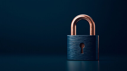 Naklejka premium digital lock symbolizing encryption and security in cyber world. This represents importance of protecting data and information from cyber threats
