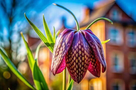 Fritillaria Persica Amsterdam Bloom: Medium Shot Photography, Dutch Spring Flowers, March 30th, 2022