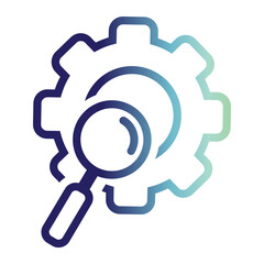 Business and Motivation icon on line gradient style