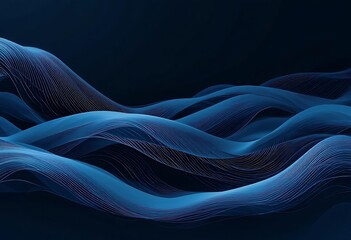 Fototapeta premium Overlapping wave-like lines creating a dynamic, elegant look