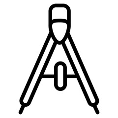 Compasses Line Icon