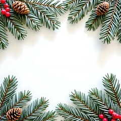 Christmas card with space for wishes