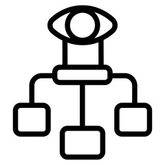 Fototapeta premium Data visualization Line Icon