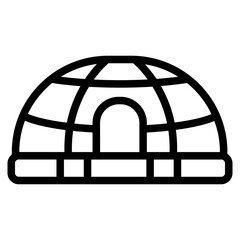 Dome Line Icon