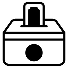 Donation box Glyph Icon