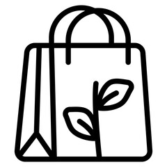 Eco-friendly products Line Icon