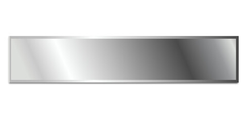 Obraz premium Label Silver Ribbon sign elements PNG - Elegant and Luxurious tag banner isolate transparent background