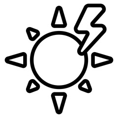 Energy management Line Icon