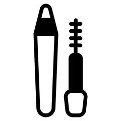 Eyebrow pencil Glyph Icon