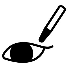 Eyeliner Glyph Icon