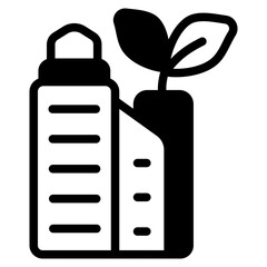 Green buildings Glyph Icon