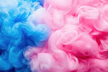 Fototapeta premium Vibrant close-up of a cotton candy background.