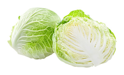 Fototapeta premium Chinese cabbage on a transparent background. isolated background.