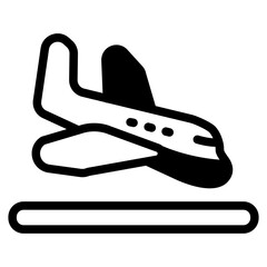 Landing Glyph Icon