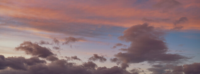 dramatic sunset clouds