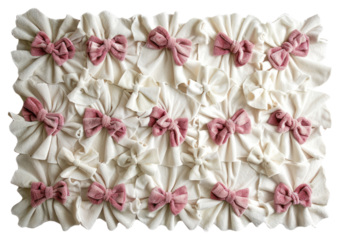Handcrafted fabric bow decoration