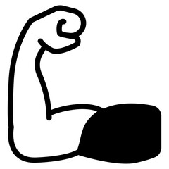 Muscles Glyph Icon