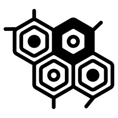 Obraz premium Nucleotide Glyph Icon