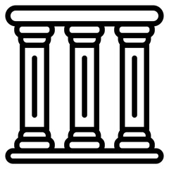 Pillar Line Icon
