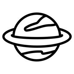 Planet Line Icon
