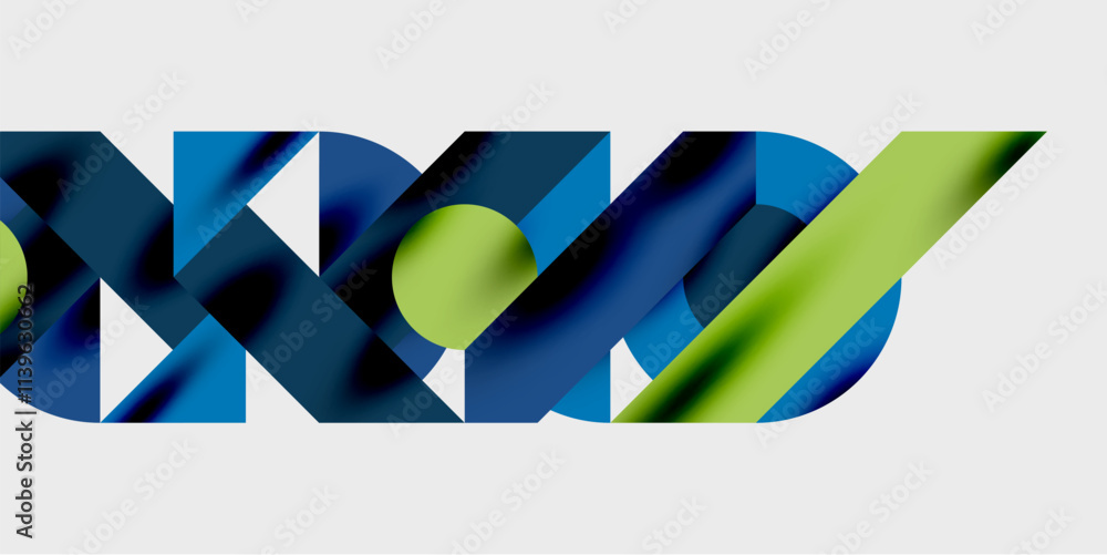Poster Vibrant abstract background circles with smooth gradients, creating a dynamic and modern design. Ideal for creative, tech, or contemporary-themed projects