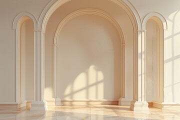 Obraz premium Elegant Classic Interior with Archway Design