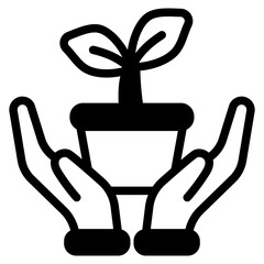 Sustainable agriculture Glyph Icon