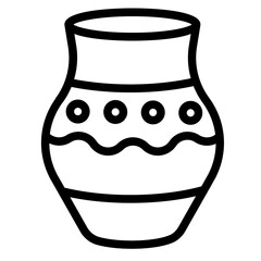Vase  Line Icon