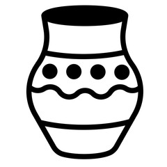 Vase  Glyph Icon