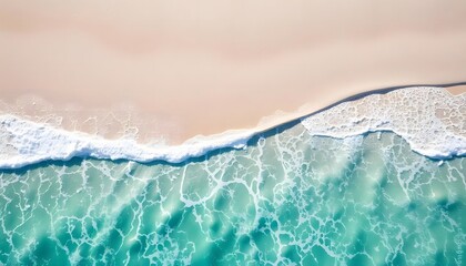 Beautiful Aerial Coastal Scene with Waves, Surfers, and Sandy Shoreline