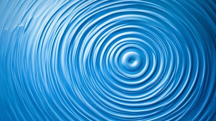 Naklejka premium Rippling Water Circles: A Close-Up Digital Illustration. AI Generated