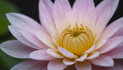 pink lotus flower close up, realistic illustration