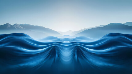 Fototapeta premium Simple abstract wave background