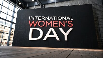 International Women&rsquo;s Day design template