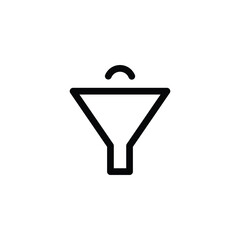 Sound Filter Low Volume icon Audio Control and Audio Filter icon outline style UI UX  illustration