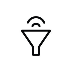 Sound Filter Medium Volume icon Audio Control Fair Sound Volume and Audio Filter icon outline style UI UX  illustration