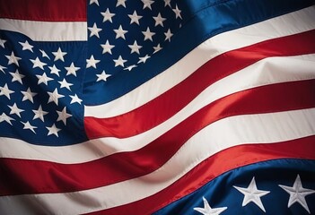 Fototapeta premium United States of America flag background, realistic illustration