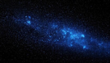 Fototapeta premium Stunning Celestial Canvas A Deep Blue Nebula in the Vast Cosmos