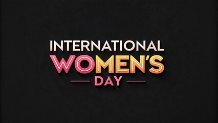 International Women&rsquo;s Day design template