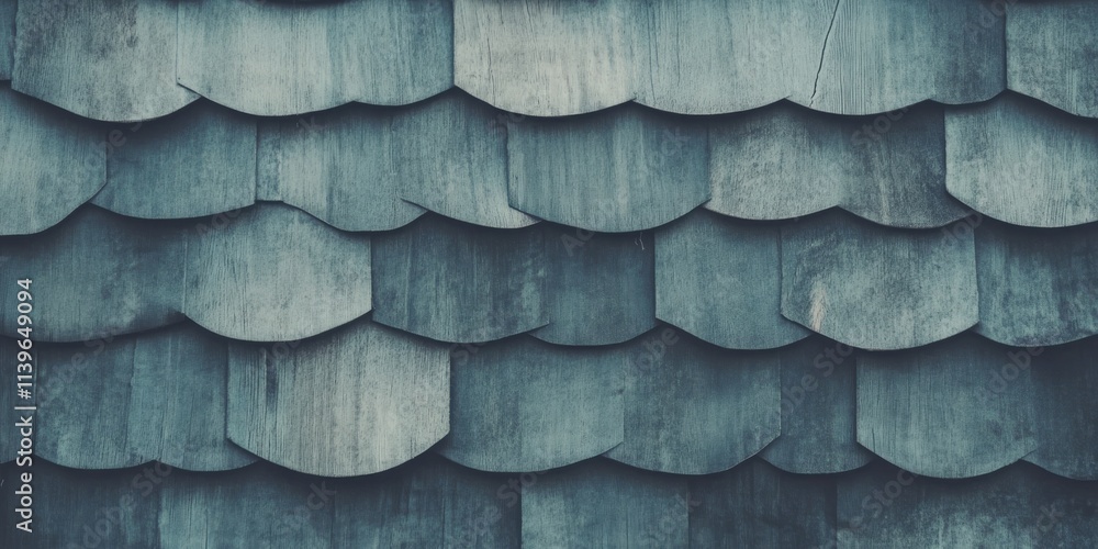 Poster Textured layered roof shingles create an appealing rustic look for architectural designs