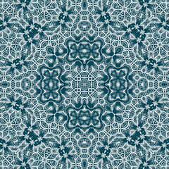 Christmas seamless pattern. Christmas background blue. Snowflake pattern. Happy New Year