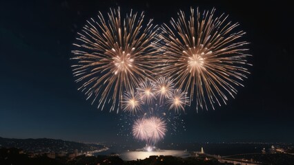 Fototapeta premium fireworks in the sky