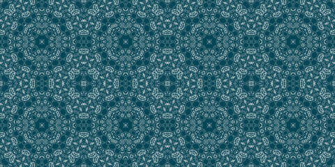 Christmas seamless pattern. Christmas background banner blue. Frost pattern. Happy New Year.