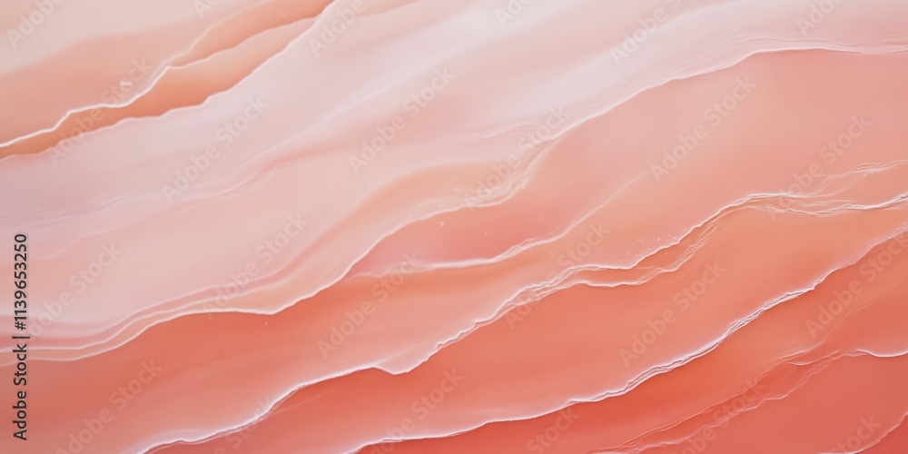 Poster sticky adhesive layers with soft, translucent texture in shades of peach and pink