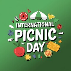 International Picnic Day celebration graphic design