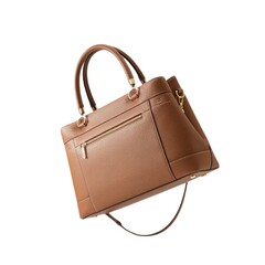 Photo of a brown women s bag on a white background. can be used as a sticker