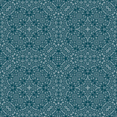 Obraz premium Christmas seamless pattern. Christmas background blue. Snowflake pattern. Happy New Year